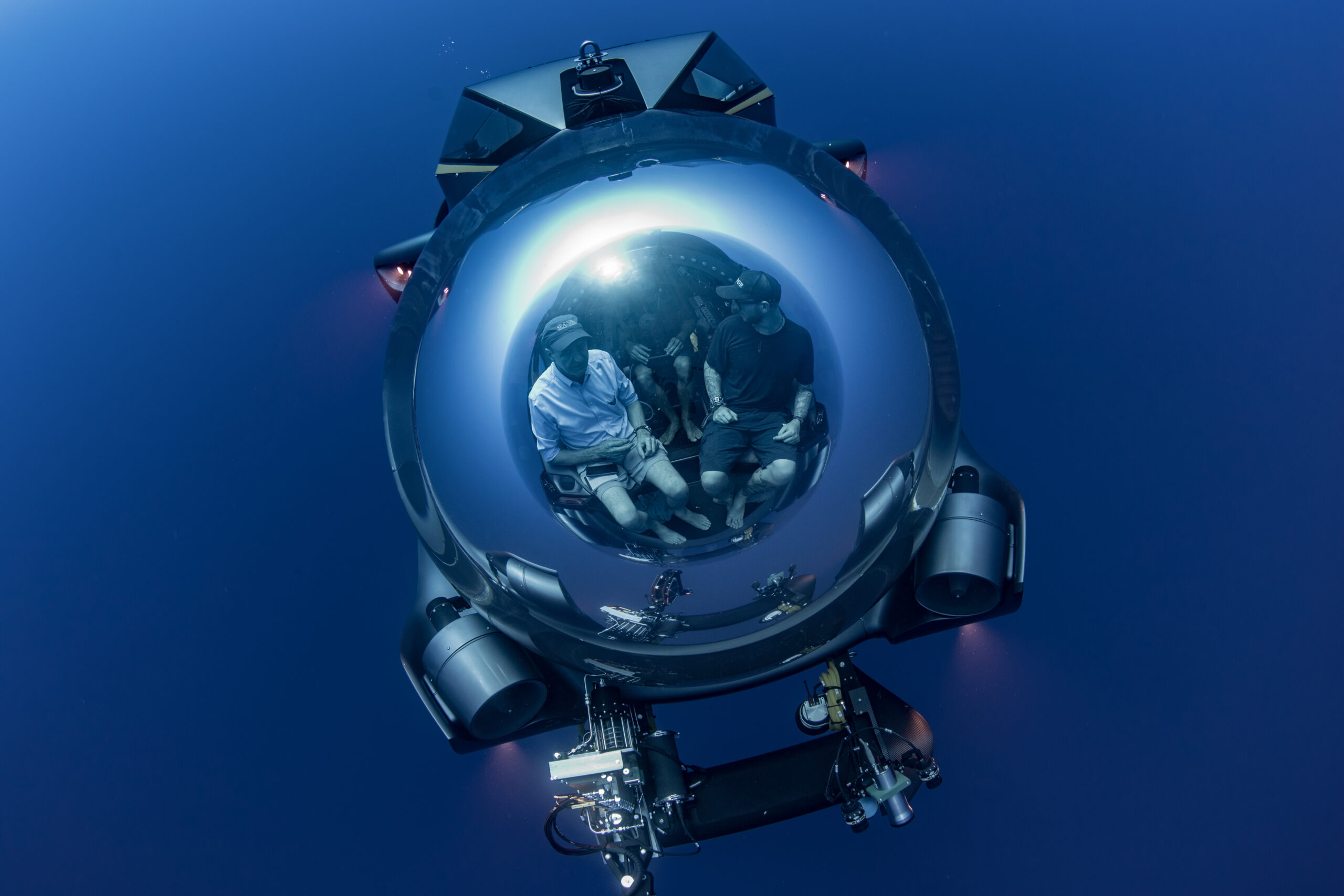 A passenger submersible at the surface (manufacturer photo)